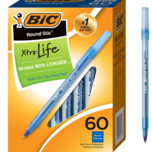 BIC Round Stic 1.0 mm Medium-point Blue